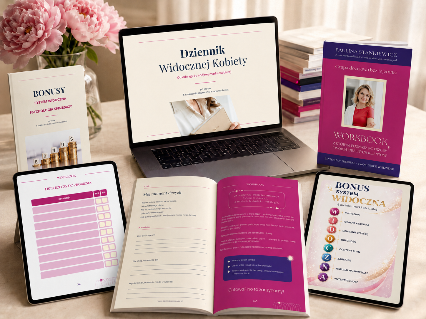 Dziennik Widocznej Kobiety — workbook do kursu marki osobistej Pauliny Stankiewicz